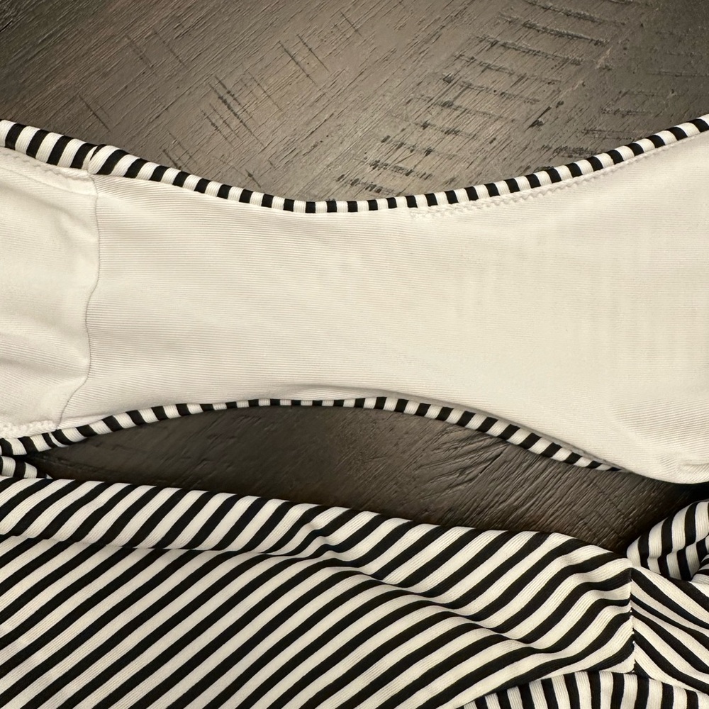 Aerie Black and White Striped Bikini Bottom - Picture 4 of 4